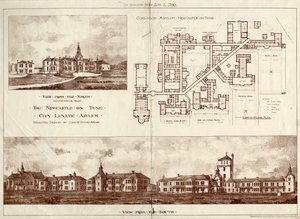 The Newcastle upon Tyne Lunatic Asylum, Coxlodge, c.1829