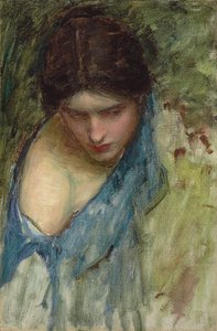 Nymphs Finding the Head of Orpheus (detail) by John William Waterhouse
