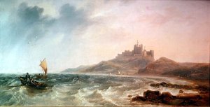 Bamburgh Castle by John Wilson Carmichael