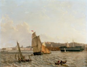 View over the Thames to Greenwich with Greenwich Hospital by John Wilson Carmichael
