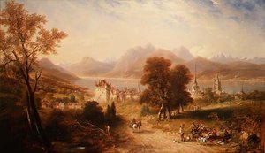 Lake Lucerne by John Wilson Carmichael