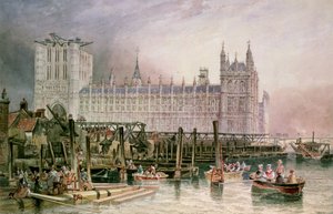 The Houses of Parliament in Course of Erection