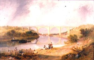 Victoria Bridge over the River Wear by John Wilson Carmichael