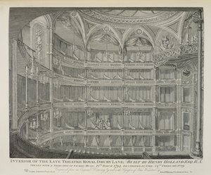 Interior of the Late Theatre Royal, Drury Lane, in London