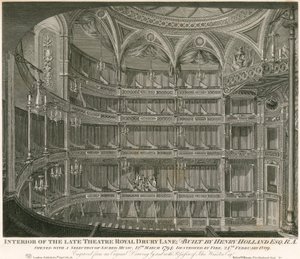 Interior of the late Theatre Royal, Drury Lane, London