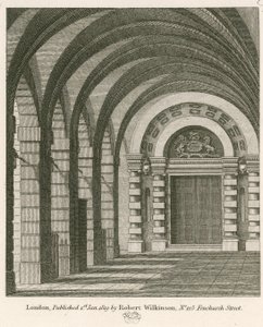 The Original Entrance from the Piazza to the Late Covent Garden Theatre, London