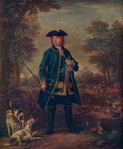 Sir Robert Walpole with Hounds by John Wooton
