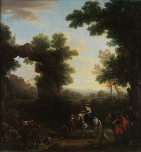 Classical Landscape with Roman Figures by John Wootton