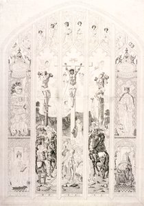 East Window in St Margaret, Westminster, Depicting the Crucifixion, London by John Wright