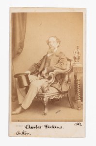 Carte-de-visite of Charles Dickens