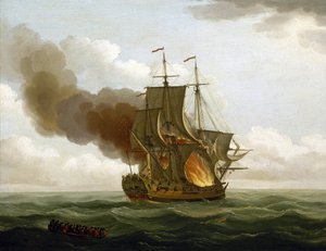 The fire on board the gallery 