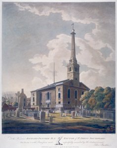 View of the Church of St John Horsleydown, Bermondsey, London, 1799