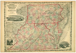 University of Virginia, Dismal Swamp, and City of Baltimore. Plates 29-30 by Johnson and Browning