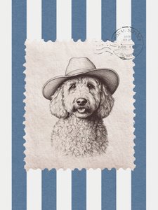 Doodle Dog Cowboy Stamp by Jolly and Dash