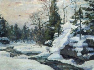 Peaceful Winter Stream