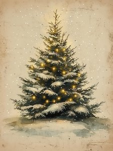 Snowy Christmas Tree
