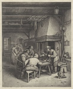 Peasant Interior with Tric-Trac Players