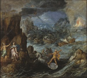 Shipwreck of the Greek Fleet on the Voyage Home from Troy by Joos or Josse de Momper