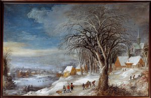 Winter Landscape by Joos or Josse de The Younger Momper