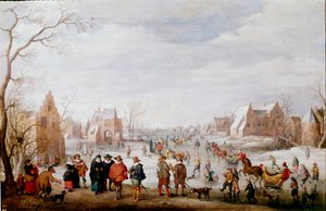Skaters by Joost Cornelisz. Droochsloot