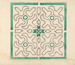 Album containing 75 Drawings for Garden Trellises & Parterres, ca. 1610-40 by Jorg Rurfinger