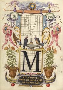 Guide for Constructing the Letter M by Joris Hoefnagel
