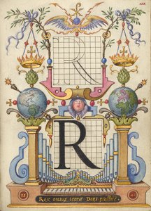 Guide for Constructing the Letter R by Joris Hoefnagel