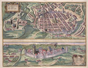 Map of Poznan and Gruczno, from 