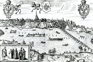 Map of Warsaw, from 