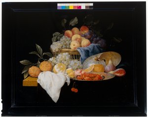 Still Life with Fruits and Shrimps