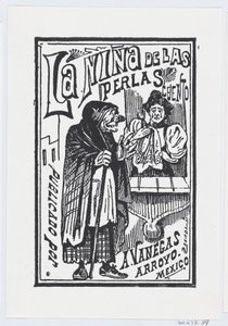 A Woman Crying with a Handkerchief in Her Hand Talking to an Old Hag, Illustration