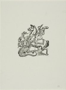 Saint George by José Guadalupe Posada