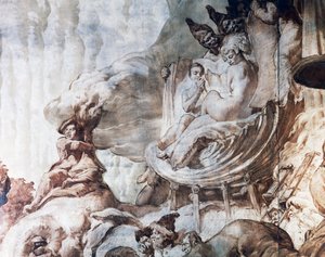 Decoration in the Ballroom of Hotel Wandel in Paris