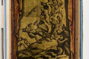 (detail) from Aventures de Simbad de Marin: Meurtre de Jeune Rokh by José María Sert