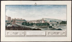 View of the Alhambra in Granada by José de Hermosilla