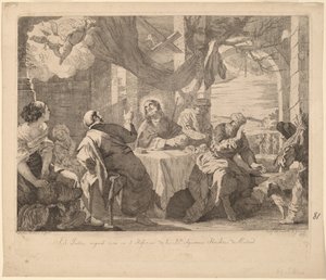The Supper at Emmaus by José del Castillo, after Mateo Cerezo the younger