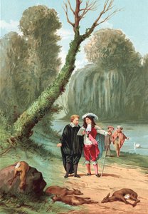 William Harvey with King Charles I in the Park at Windsor