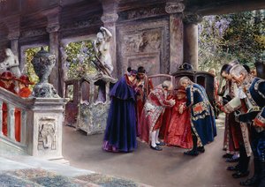 The Cardinal Visits by Jose Gallegos Arnosa
