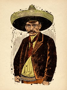 Mexican Revolution - Emiliano Zapata, c.1910-1912 by José Guadalupe Posada