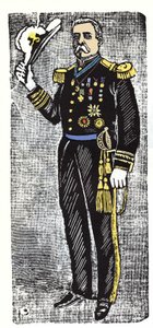 The Mexican Revolution (1910-1920): Porfirio Diaz (1828-1915), President of the Republic of Mexico. Xylography by Jose Guadalupe Posada (1852-1913) by José Guadalupe Posada
