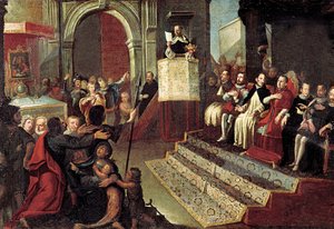 Saint Vincent Ferrer during the 1412 Compromise of Caspe by Jose Ingles
