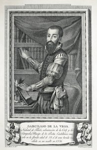 Portrait of Garcilaso de la Vega. 1791. Drawing by Jose Maea, Burin Engraved by Bartolome Vazquez. Etching
