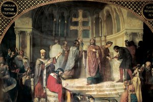 Third Council of Toledo in 589 Presided by Isidore of Seville by Jose Marti y Monso