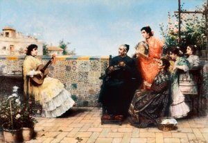 The Visit of the Cure by Jose Rico y Cejudo