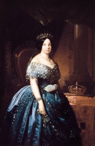 Portrait of Isabella de Bourbon II, Queen of Spain by Jose Romeu