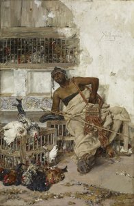 Poultry Market, Tangiers, c.1881 by Jose Villegas Cordero