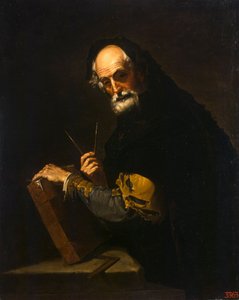 Philosopher with a Book, a Compass and Goniometer