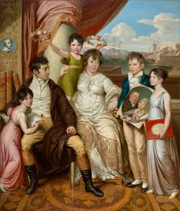 The Family of the Merchant Johann Christian Edler von Bruchmann by Josef Abel