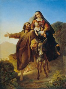 Flight into Egypt by Josef Bayer