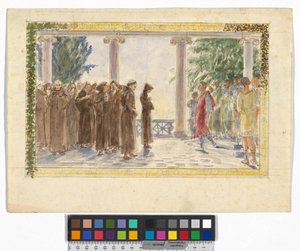 Design for the Oberon Cycle (Reverse: Two Child Studies for the Oberon Cycle)